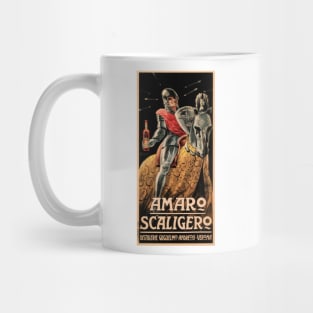 AMARO SCALIGERO by Attilio Bresciani Vintage Italian Liqueur Wine Advertisement Mug